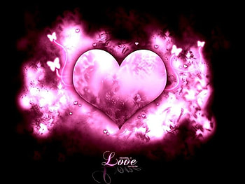 ..Pink Butterfly of Love.., sweet, holidays, beloved valentines, all hearts, colors, beautiful, butterflies, pink, pretty, love, sparkle, hearts, lovely, chic HD wallpaper