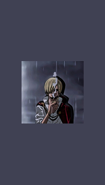One piece, rainy, art, sleeve, smog, smoke, sanji HD phone wallpaper