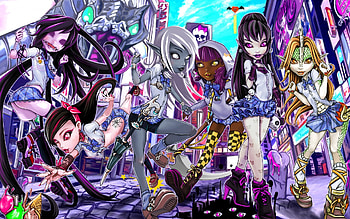 Monster High, by Zoey Mercado, Eye-catching visuals, Mysterious allure HD wallpaper
