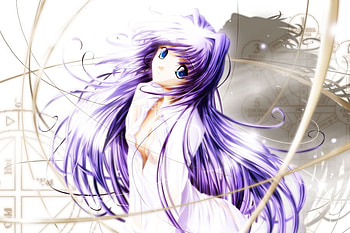 Yukirin art 1, purple, girl, yukirin, anime HD wallpaper