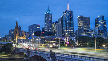 Princes Bridge Melbourne, Australia Yarra River Travel HD wallpaper