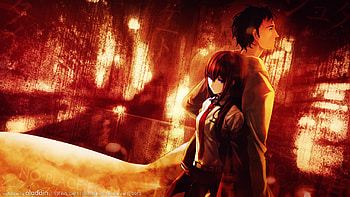Steins Gate, Anime, Kurisu Makise, Rintaro Okabe HD wallpaper