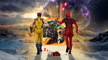 Deadpool And Wolverine Where They Meet Avengers, wolverine, deadpool, deadpool-and-wolverine, deadpool-3, movies, superheroes, artwork, digital-art HD wallpaper