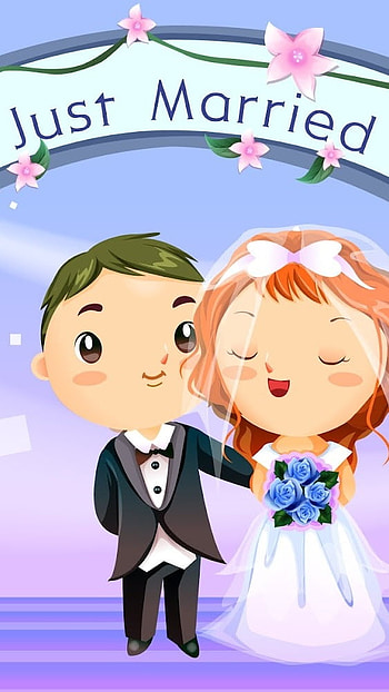 Couple Cartoon, Cute Married, Couple HD phone wallpaper