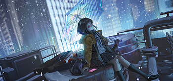 I Wish You There With Me, anime-girl, anime, artist, artwork, digital-art, artstation HD wallpaper