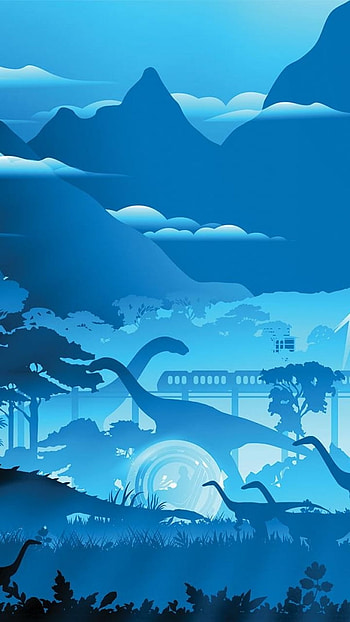 Jurassic World : Dino Adventure in Blue Horizons, movie HD phone wallpaper