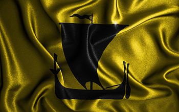 Nordland flag, , silk wavy flags, norwegian counties, Flag of Nordland, fabric flags, 3D art, Nordland, Europe, Counties of Norway, Nordland 3D flag, Norway HD wallpaper