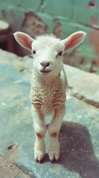 Adorable Lamb - Cute Animal Background, lamb HD phone wallpaper