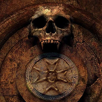 The Sacred Seal, skull, seal, vampire, cross HD wallpaper
