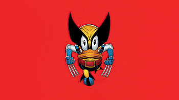 Donald Duck Became Wolverine, wolverine, donald-duck, superheroes, artist, artwork, digital-art HD wallpaper