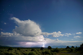 Landscape, Nature, Clouds, Lightning, Storm, Thunderstorm HD wallpaper
