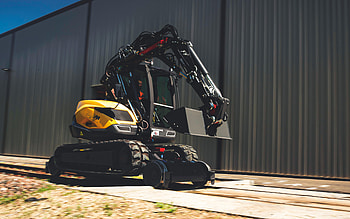Mecalac 106MRail, , Rail-Road Excavators, 2021 tractors, construction machinery, special equipment, construction equipment, Mecalac HD wallpaper