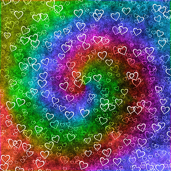 Hearts, Love, Rainbow, Patterns, Texture, Heart HD phone wallpaper