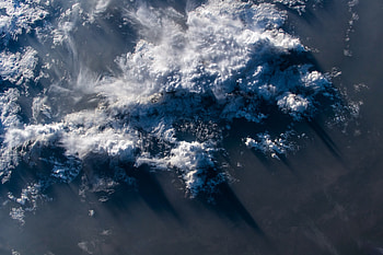 Aerial view, clouds, white, sky HD wallpaper