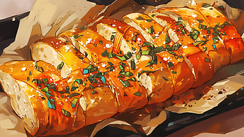 Delicious Garlic Bread, food, garlic bread, bread, bakery HD wallpaper