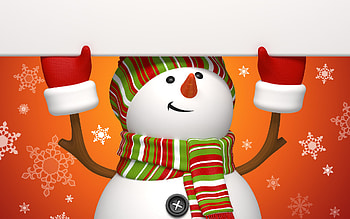 Christmas, Holiday, Snowman HD wallpaper