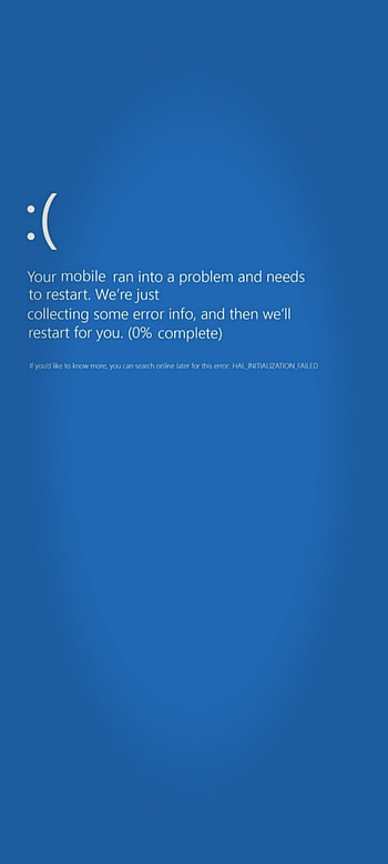 Win 10 Death Screen, windows10, bluescreen, windows HD phone wallpaper