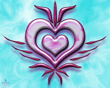 Heart in the sky, hearts, love HD wallpaper