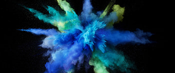 Powder explosion graphy, Cyborgsamuraiv HD wallpaper