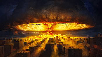 Atom RPG: The End of All Disputes (ized, enhanced), Nuke, explosion, city, war, video game, ATOM RPG HD wallpaper