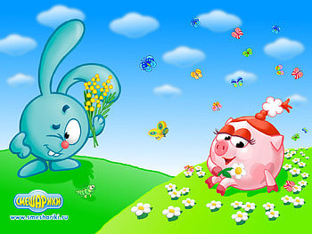 Cartoon, Smeshariki HD wallpaper