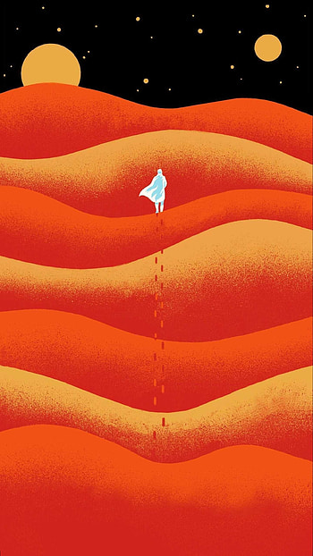 Dune adaptation, Mobile screen, Sandworms reign, Futuristic setting HD phone wallpaper