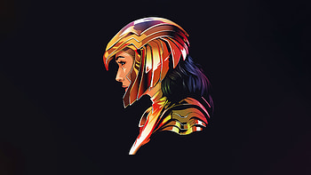 Wonder Woman Dark Minimal , wonder-woman-1984, wonder-woman-2, wonder-woman, superheroes, movies, 2020-movies, gal-gadot, behance HD wallpaper