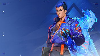 Blue Hair Yoru With Blue Dress Valorant HD wallpaper
