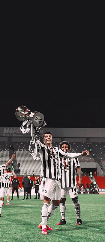 Juventus, serie a, sports uniform, soccer, football gear, Morata, Italy HD phone wallpaper