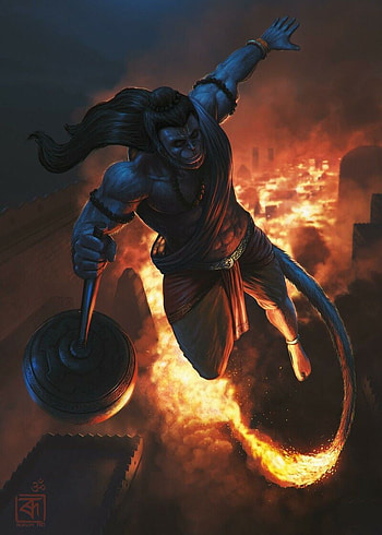 Animated Hanuman, Cartoon Hanuman HD phone wallpaper