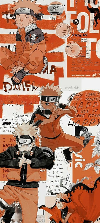 Naruto, orange, red HD phone wallpaper
