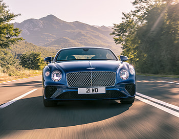 Bentley continental GT, blue luxurious car HD wallpaper