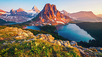 Monutain Lake in British Columbia, BC, lake, Canada, mountain HD wallpaper