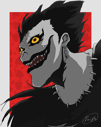Ryuk❤, art, edit, light, shinigami, ryuk, animes, deathnote, arts, anime HD phone wallpaper