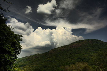 Landscape, Nature, Sky, Clouds, Greens, Hill HD wallpaper