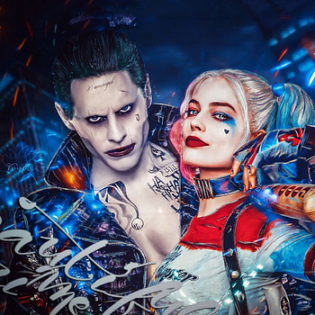 Jared Leto and Margot Robbie, Harley Quinn and Joker HD phone wallpaper