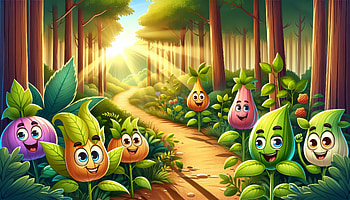Enchanted Forest Trail, trail, cartoon character, nature, forest HD wallpaper