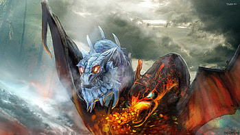 Preview jakiro, twin headed dragon, dota 2, art HD wallpaper