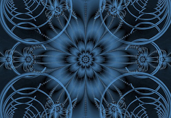 Fractal blue, blue, fractal HD wallpaper