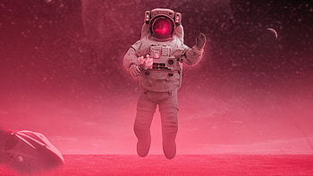 Love In Outer Space, astronaut, artist, artwork, digital-art, artstation HD wallpaper