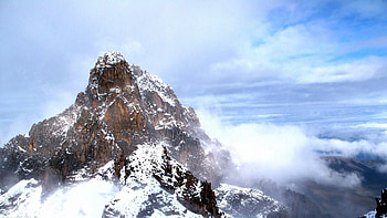 Nature, Sky, Mountain, Peak, Fog, Serenity HD wallpaper