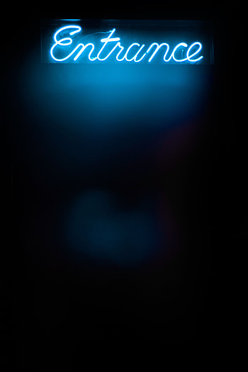 Words, Neon, Inscription, Text, Entrance HD phone wallpaper