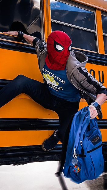 Spiderman, electric blue, Marvel HD phone wallpaper
