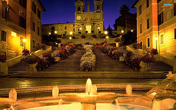 Spanish Steps, Rome's cityscape, Iconic symbol, Eternal charm HD wallpaper
