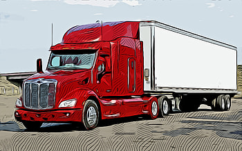 Peterbilt 579, , vector art, Peterbilt 579 drawing, creative art, Peterbilt 579 art, vector drawing, abstract cars, car drawings, Peterbilt HD wallpaper