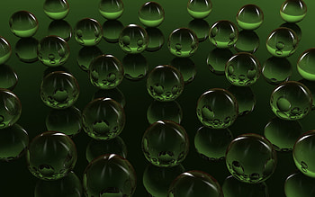Lovin green, design, abstract, bubbles, green HD wallpaper