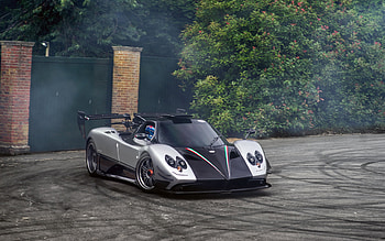 Pagani Zonda 760 Oliver Evolution, hypercar, silver Pagani Zonda, italian supercars, Pagani HD wallpaper