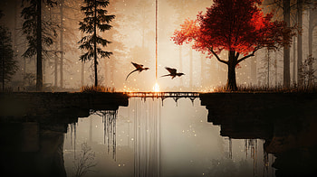 Enchanted Forest Bridge A Mystical Crossing, creature, artist, artwork, digital-art, deviantart HD wallpaper