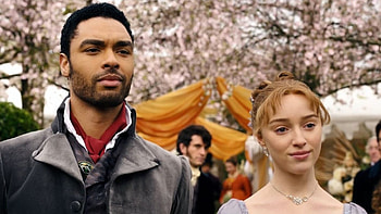 Bridgerton (2020), livers, daphne, man, girl, actress, rege jean page, bridgerton, simon, phoebe dynevor, tv series, actor, couple HD wallpaper