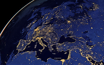 Europe at night, , vector art, Europe at night drawing, creative art, Europe at night art, vector drawing, Europe at night from space, Europe HD wallpaper